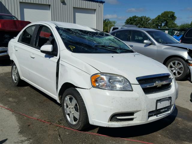 KL1TD5DE8BB134273 - 2011 CHEVROLET AVEO LS WHITE photo 1