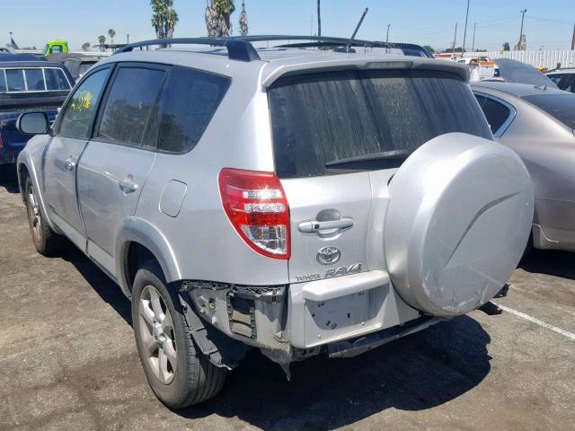 JTMYF4DV6A5020076 - 2010 TOYOTA RAV4 LIMIT SILVER photo 3