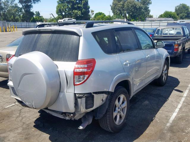 JTMYF4DV6A5020076 - 2010 TOYOTA RAV4 LIMIT SILVER photo 4