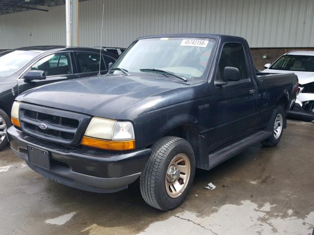 1FTYR10C4XPA52290 - 1999 FORD RANGER BLACK photo 2