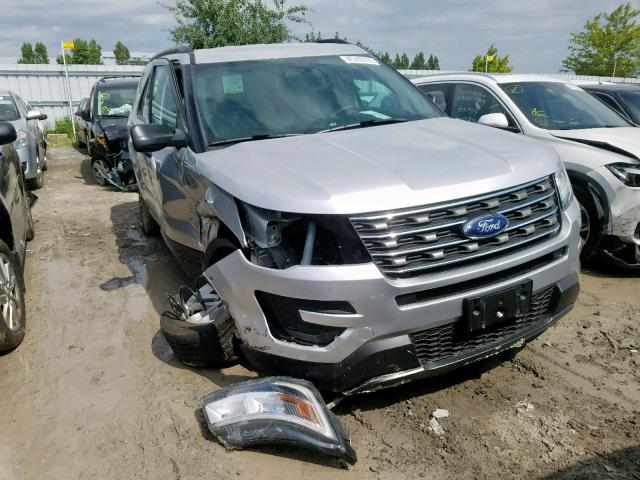 1FM5K8B84HGC58957 - 2017 FORD EXPLORER SILVER photo 1