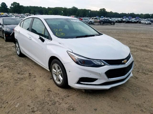 1G1BE5SM1H7124605 - 2017 CHEVROLET CRUZE LT WHITE photo 1