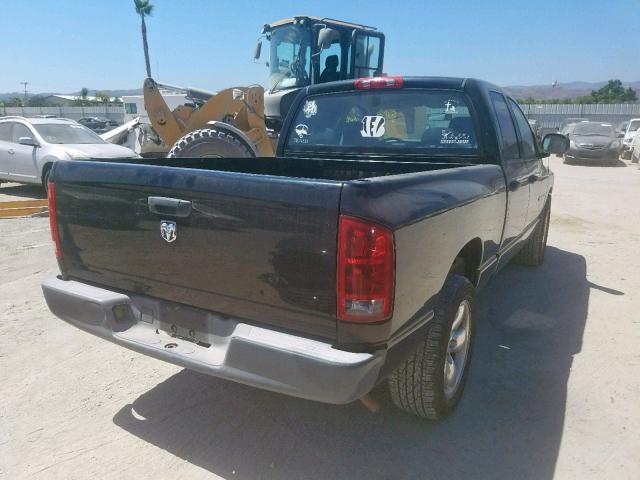 1D7HA18K15J515284 - 2005 DODGE RAM 1500 S BLACK photo 4