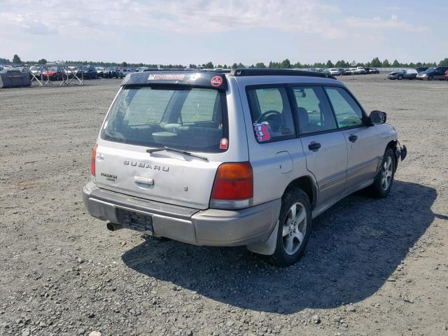 JF1SF6556YH715575 - 2000 SUBARU FORESTER S SILVER photo 4