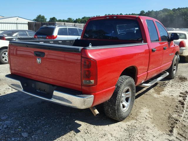 1D7HA18K36J246657 - 2006 DODGE RAM 1500 S RED photo 4