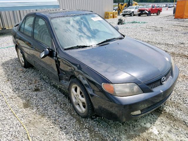 JM1BJ225510468317 - 2001 MAZDA PROTEGE LX BLACK photo 1