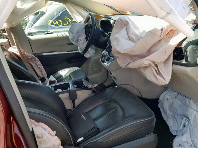2C4RC1GG0JR272496 - 2018 CHRYSLER PACIFICA L MAROON photo 5