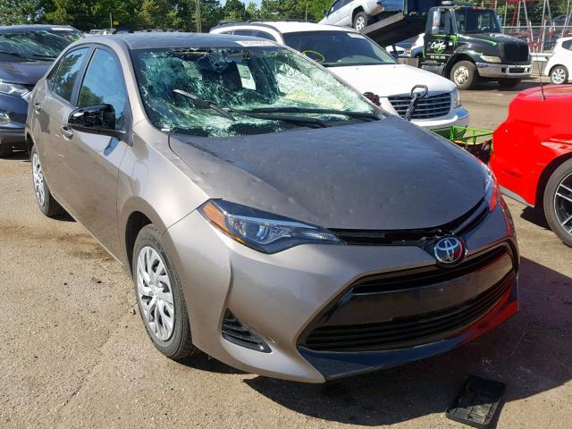 2T1BURHE8JC124865 - 2018 TOYOTA COROLLA L GRAY photo 1
