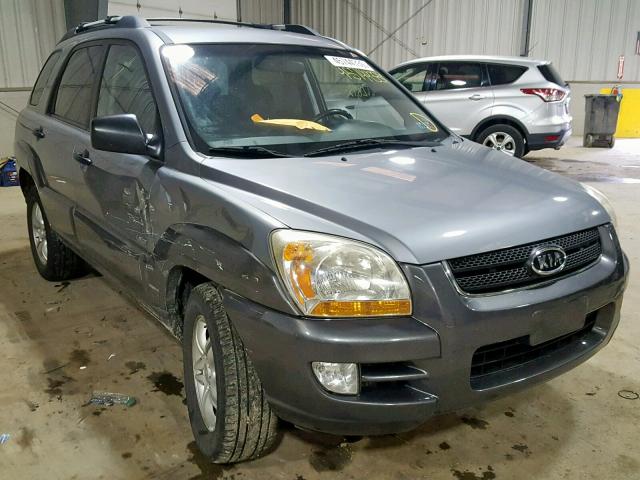 KNDJE723477431349 - 2007 KIA SPORTAGE E GRAY photo 1