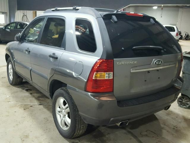 KNDJE723477431349 - 2007 KIA SPORTAGE E GRAY photo 3