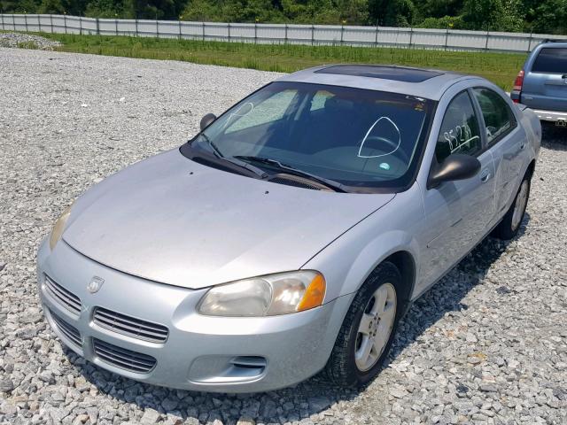 1B3EL46R22N130993 - 2002 DODGE STRATUS SE BLUE photo 2