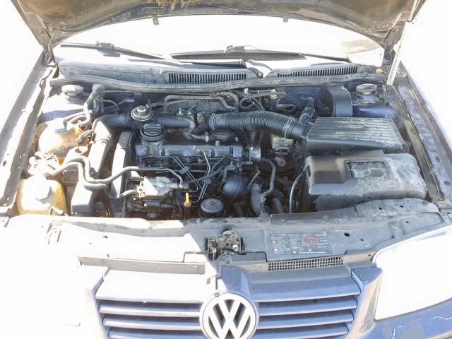 WVWSP61J42W295277 - 2002 VOLKSWAGEN JETTA GLS BLUE photo 7