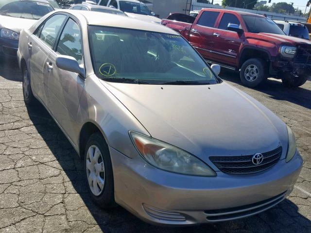 JTDBE32K430159392 - 2003 TOYOTA CAMRY LE GOLD photo 1