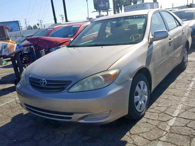 JTDBE32K430159392 - 2003 TOYOTA CAMRY LE GOLD photo 2