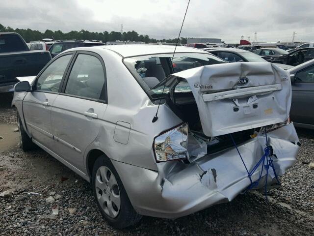 KNAFE121585542035 - 2008 KIA SPECTRA EX SILVER photo 3