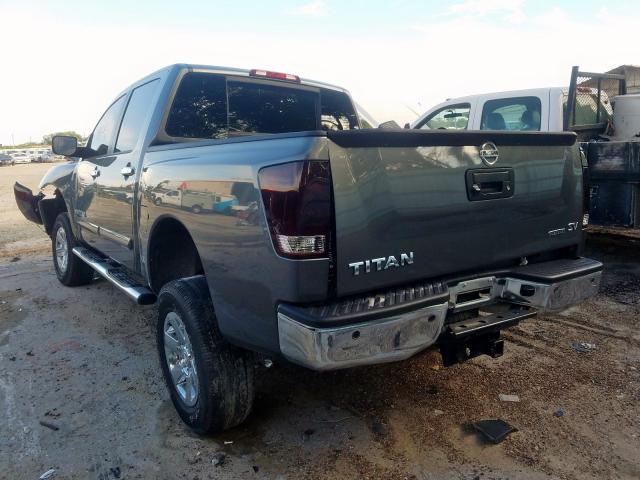 1N6BA0ED7EN510595 - 2014 NISSAN TITAN S GRAY photo 3