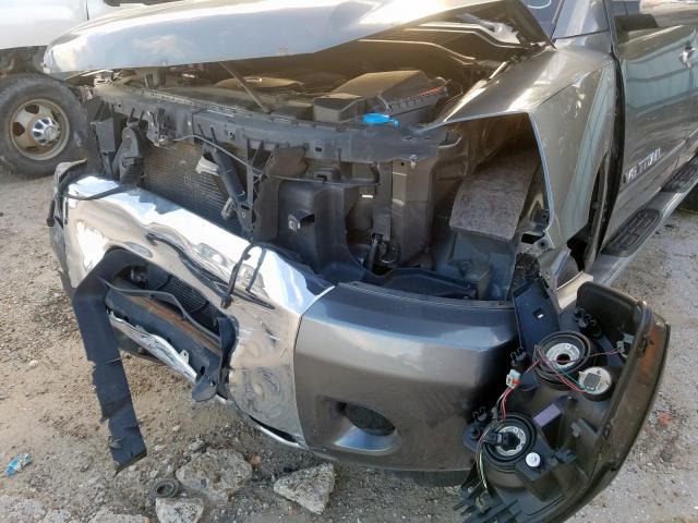 1N6BA0ED7EN510595 - 2014 NISSAN TITAN S GRAY photo 9