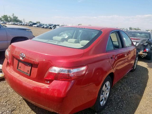 4T1BE46K47U172041 - 2007 TOYOTA CAMRY NEW RED photo 4