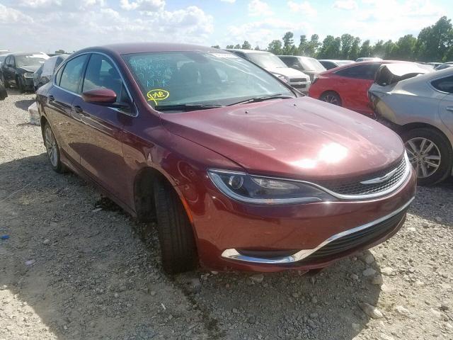 1C3CCCAB7GN159525 - 2016 CHRYSLER 200 LIMITE MAROON photo 1