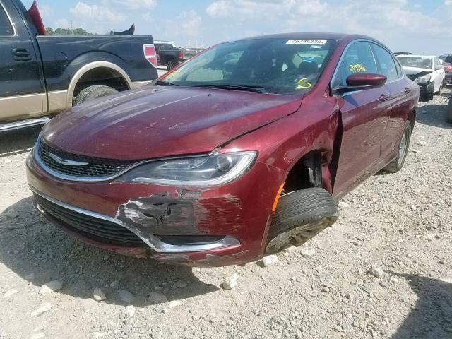 1C3CCCAB7GN159525 - 2016 CHRYSLER 200 LIMITE MAROON photo 2