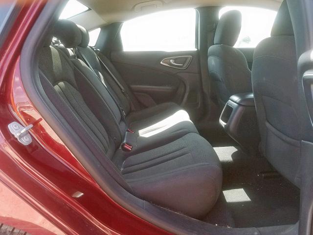 1C3CCCAB7GN159525 - 2016 CHRYSLER 200 LIMITE MAROON photo 6