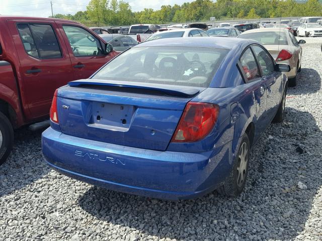 1G8AN12F35Z115699 - 2005 SATURN ION LEVEL BLUE photo 4