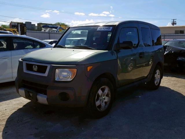 5J6YH18645L005891 - 2005 HONDA ELEMENT EX GREEN photo 2