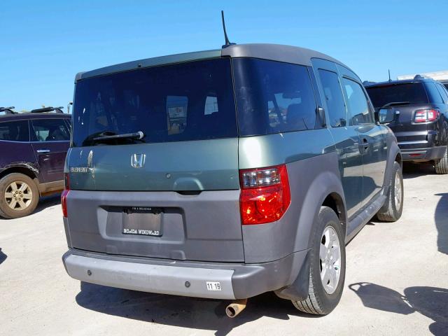 5J6YH18645L005891 - 2005 HONDA ELEMENT EX GREEN photo 4