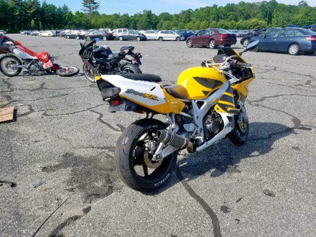 JH2SC330XXM303391 - 1999 HONDA CBR900 RR YELLOW photo 4