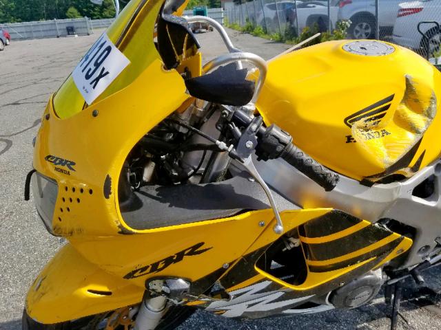 JH2SC330XXM303391 - 1999 HONDA CBR900 RR YELLOW photo 9