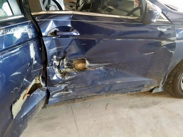 1HGCP2F47AA000962 - 2010 HONDA ACCORD LXP BLUE photo 9