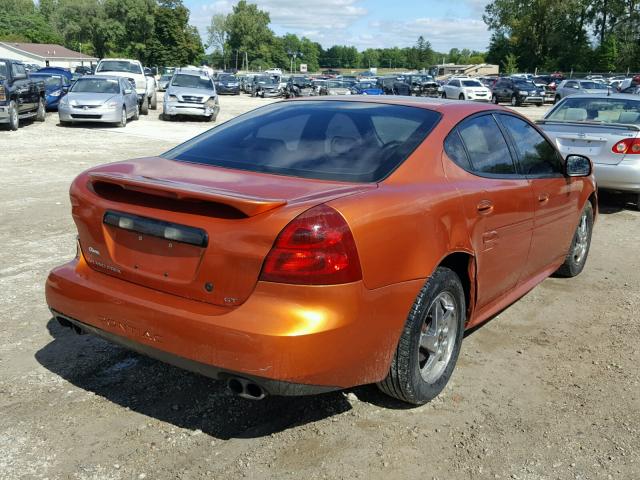 2G2WS522141158278 - 2004 PONTIAC GRAND PRIX ნარინჯისფერი ფოტო 4