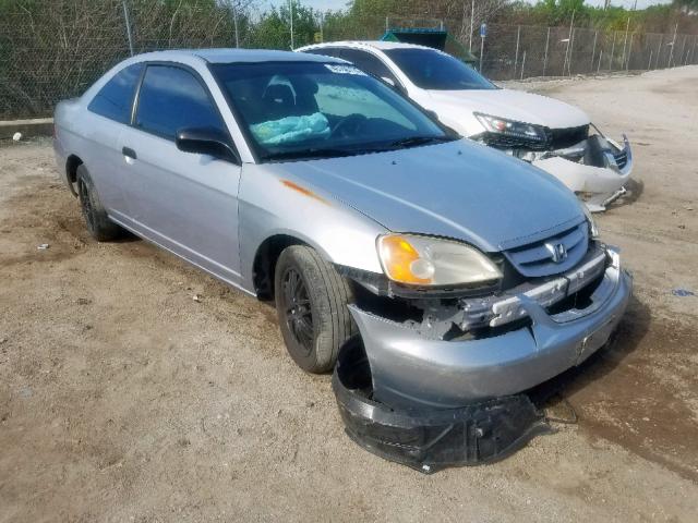 1HGEM21273L055524 - 2003 HONDA CIVIC DX SILVER photo 1