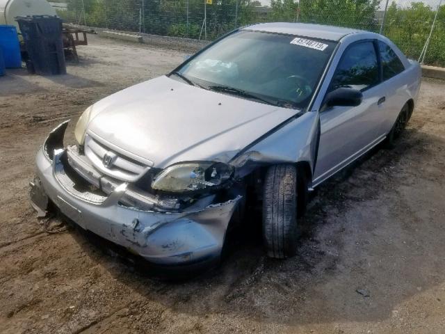 1HGEM21273L055524 - 2003 HONDA CIVIC DX SILVER photo 2