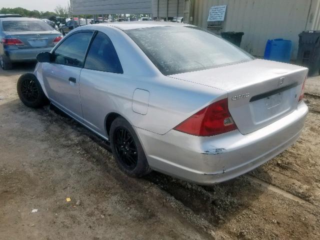 1HGEM21273L055524 - 2003 HONDA CIVIC DX SILVER photo 3