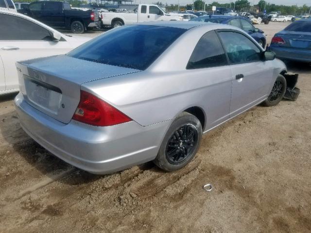 1HGEM21273L055524 - 2003 HONDA CIVIC DX SILVER photo 4