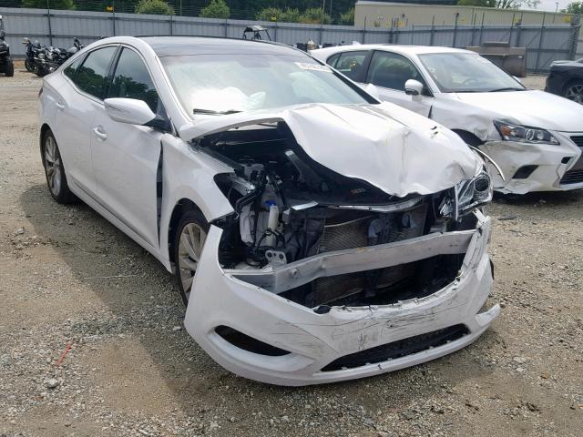 KMHFH4JG9CA126888 - 2012 HYUNDAI AZERA GLS WHITE photo 1