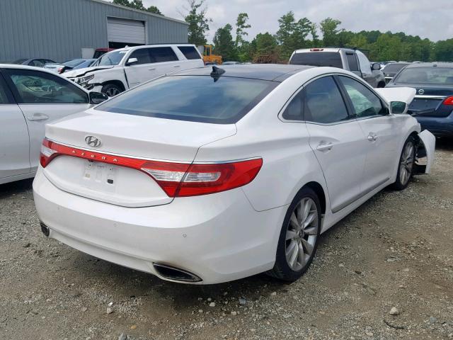 KMHFH4JG9CA126888 - 2012 HYUNDAI AZERA GLS WHITE photo 4