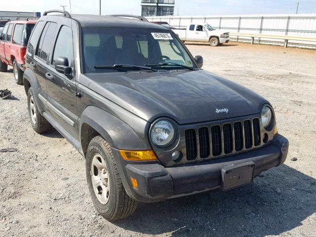 1J4GL48K45W512846 - 2005 JEEP LIBERTY SP GRAY photo 1