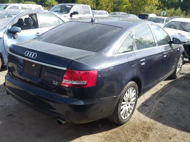 WAUDG74F56N025439 - 2006 AUDI A6 3.2 QUA BLUE photo 4