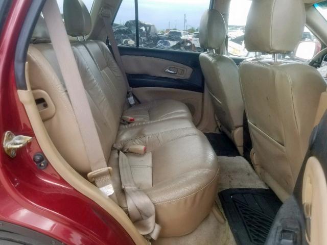 4S2DE58YX44600649 - 2004 ISUZU AXIOM XS Qırmızı foto 6