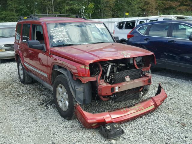 1J8HG58236C129349 - 2006 JEEP COMMANDER RED photo 1