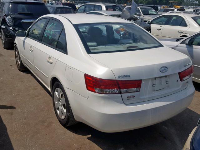 KMHET46CX6A106668 - 2006 HYUNDAI SONATA GL WHITE photo 3