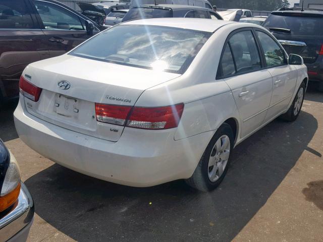 KMHET46CX6A106668 - 2006 HYUNDAI SONATA GL WHITE photo 4