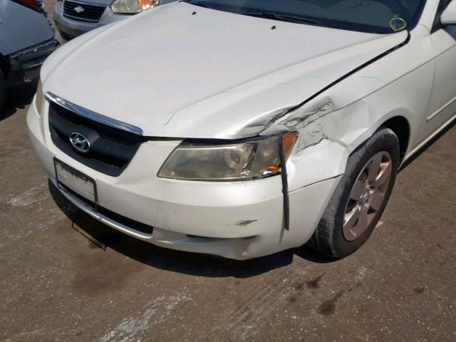 KMHET46CX6A106668 - 2006 HYUNDAI SONATA GL WHITE photo 9