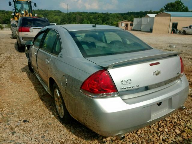 2G1WC57M291315495 - 2009 CHEVROLET IMPALA 2LT SILVER photo 3