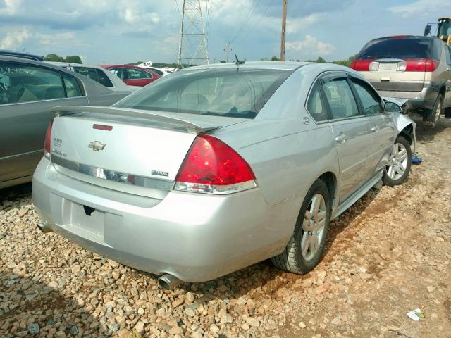 2G1WC57M291315495 - 2009 CHEVROLET IMPALA 2LT SILVER photo 4