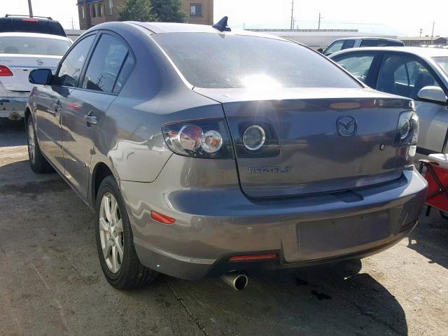 JM1BK32F271670899 - 2007 MAZDA 3 I GRAY photo 3