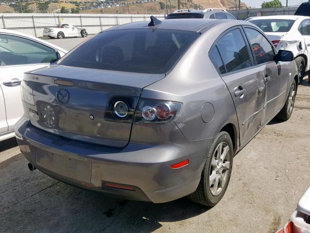 JM1BK32F271670899 - 2007 MAZDA 3 I GRAY photo 4