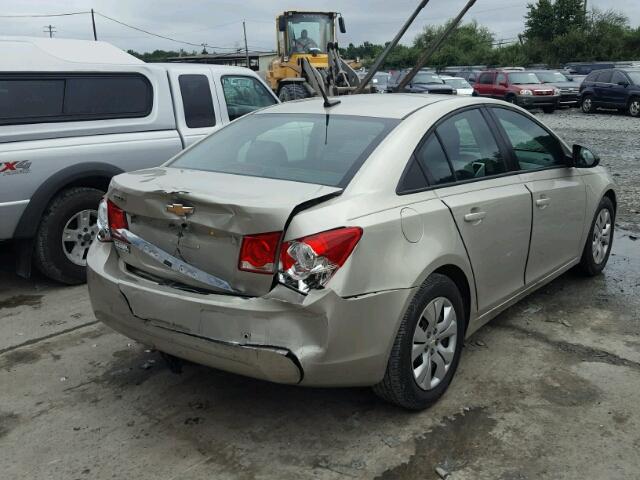 1G1PA5SG7D7240901 - 2013 CHEVROLET CRUZE LS BROWN photo 4